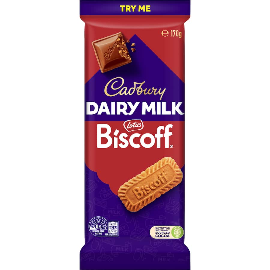 Cadbury Chocolate Block Biscoff 170g