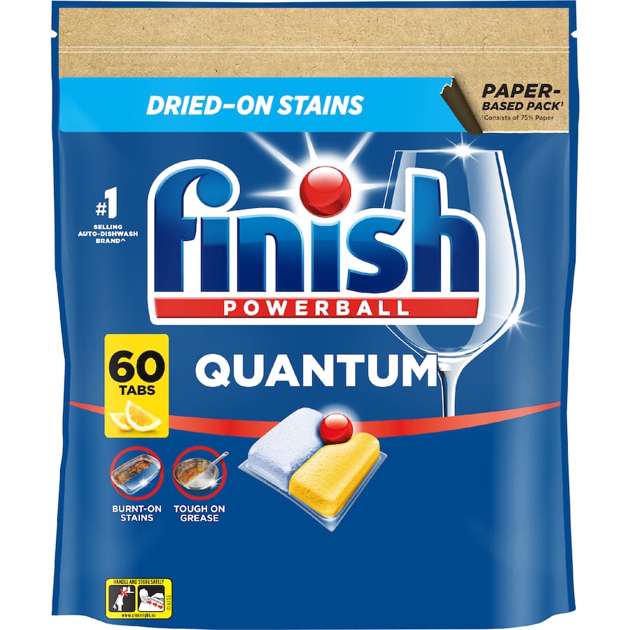 Finish Quantum Dishwasher Tablets Lemon 60pack