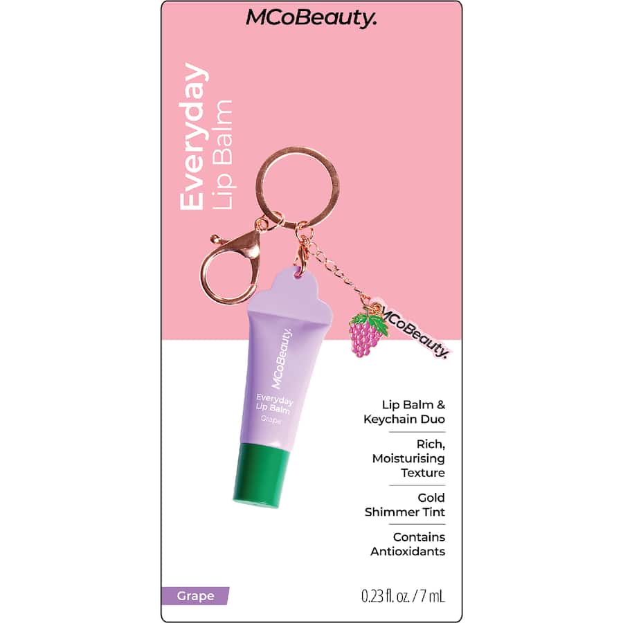 Mcobeauty Lip Balm Keyring Grape 7mL