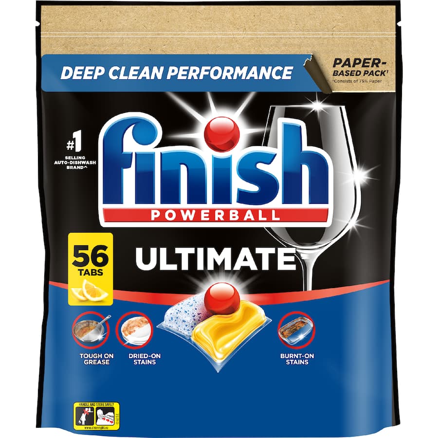 Finish Ultimate Dishwasher Tablets Lemon 56pack