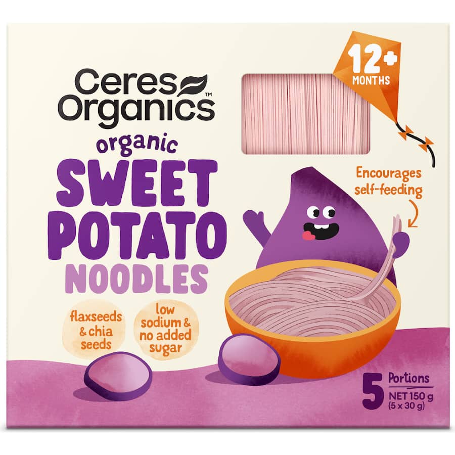 Ceres Organics Baby Food Noodles Sweet Potato 150g