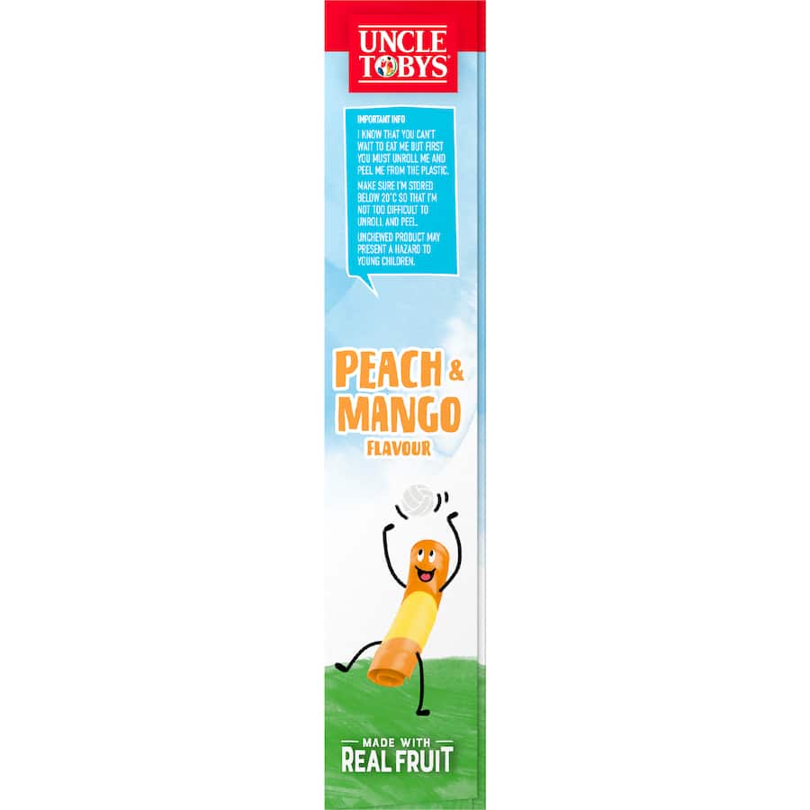 Uncle Tobys Roll-ups Peach & Mango 94g