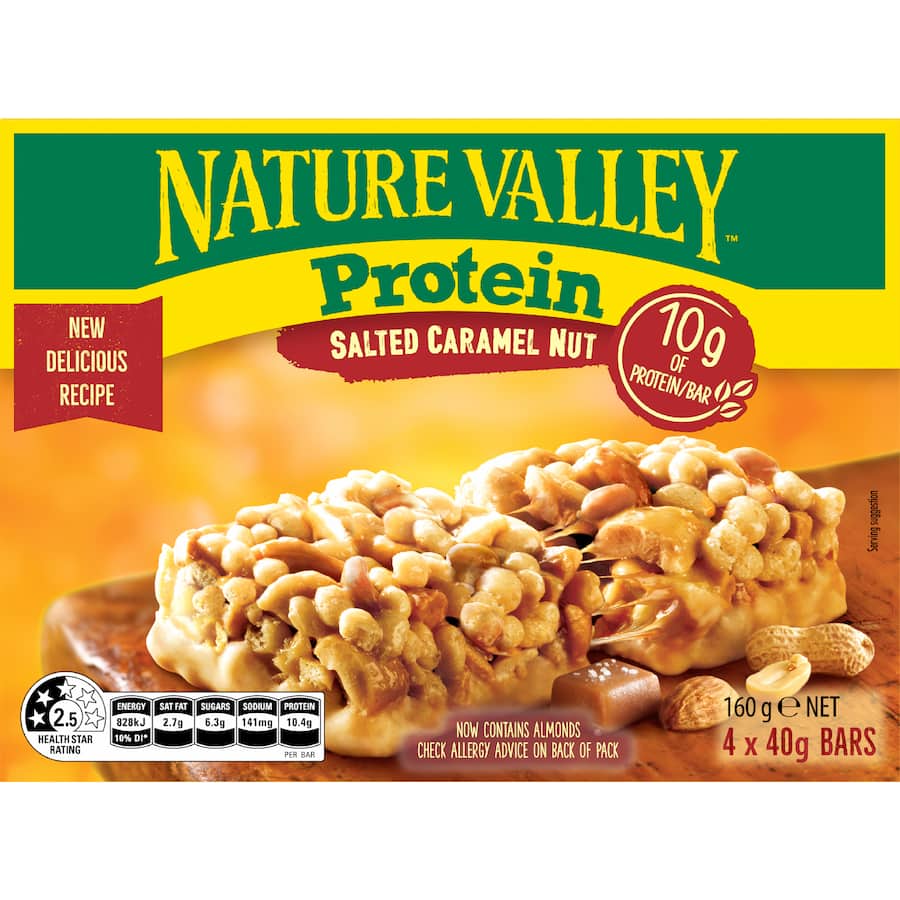 Nature Valley Protein Bars Salted Caramel 4 pack 160g