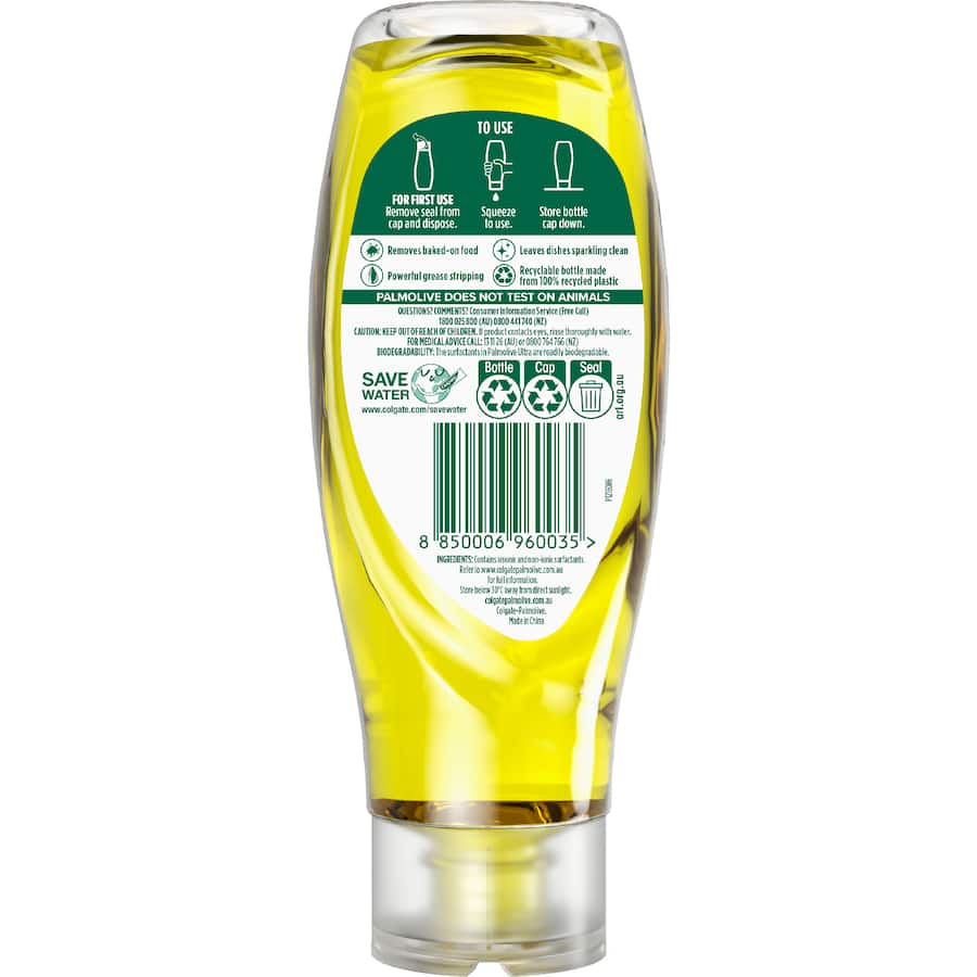Palmolive Ultra Dishwash Liquid Squeeze It Lemon 500mL