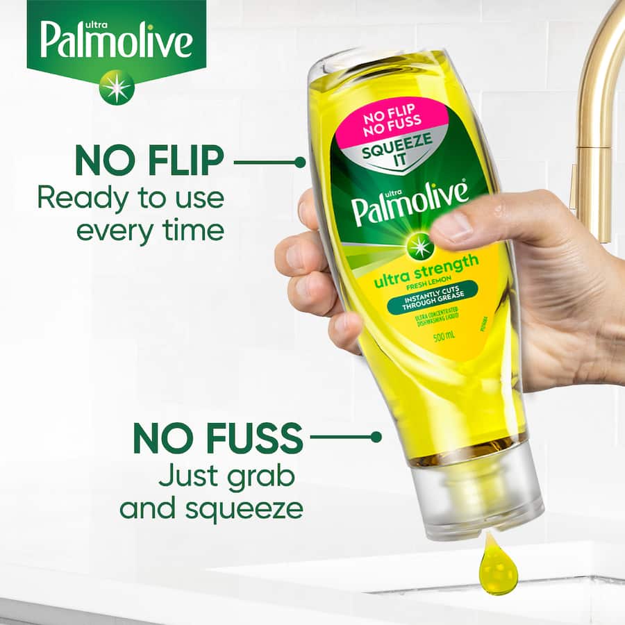 Palmolive Ultra Dishwash Liquid Squeeze It Lemon 500mL