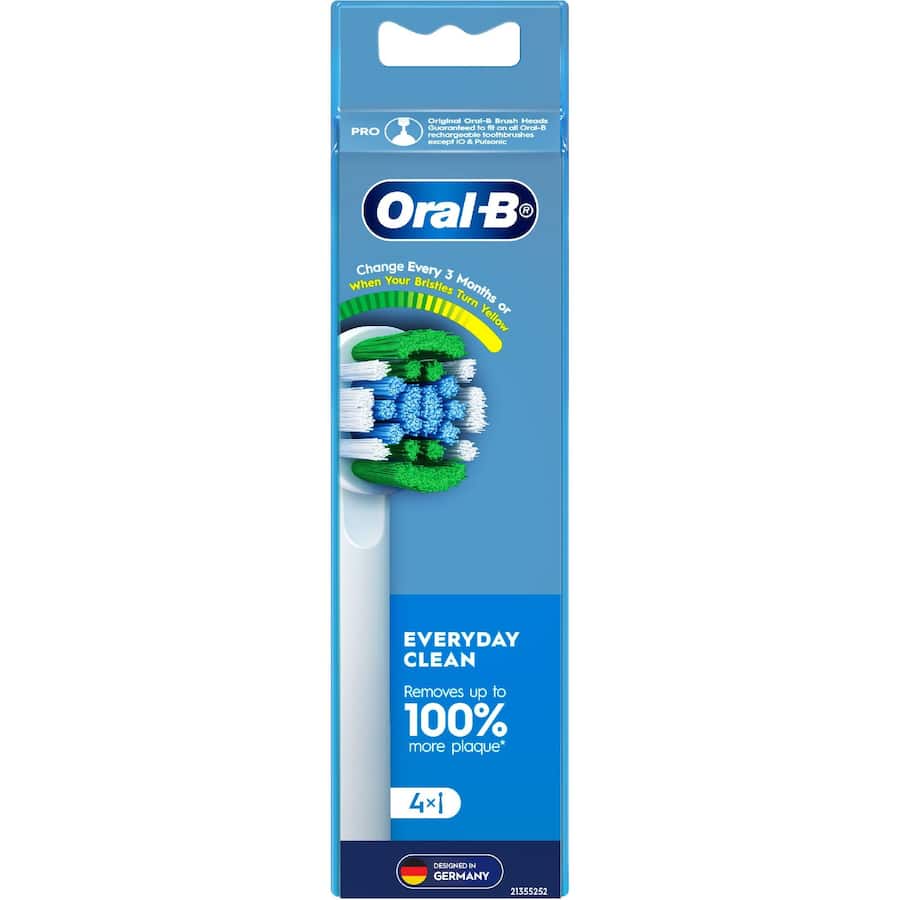 Oral B Replacement Brush Heads Everyday Clean 4pack