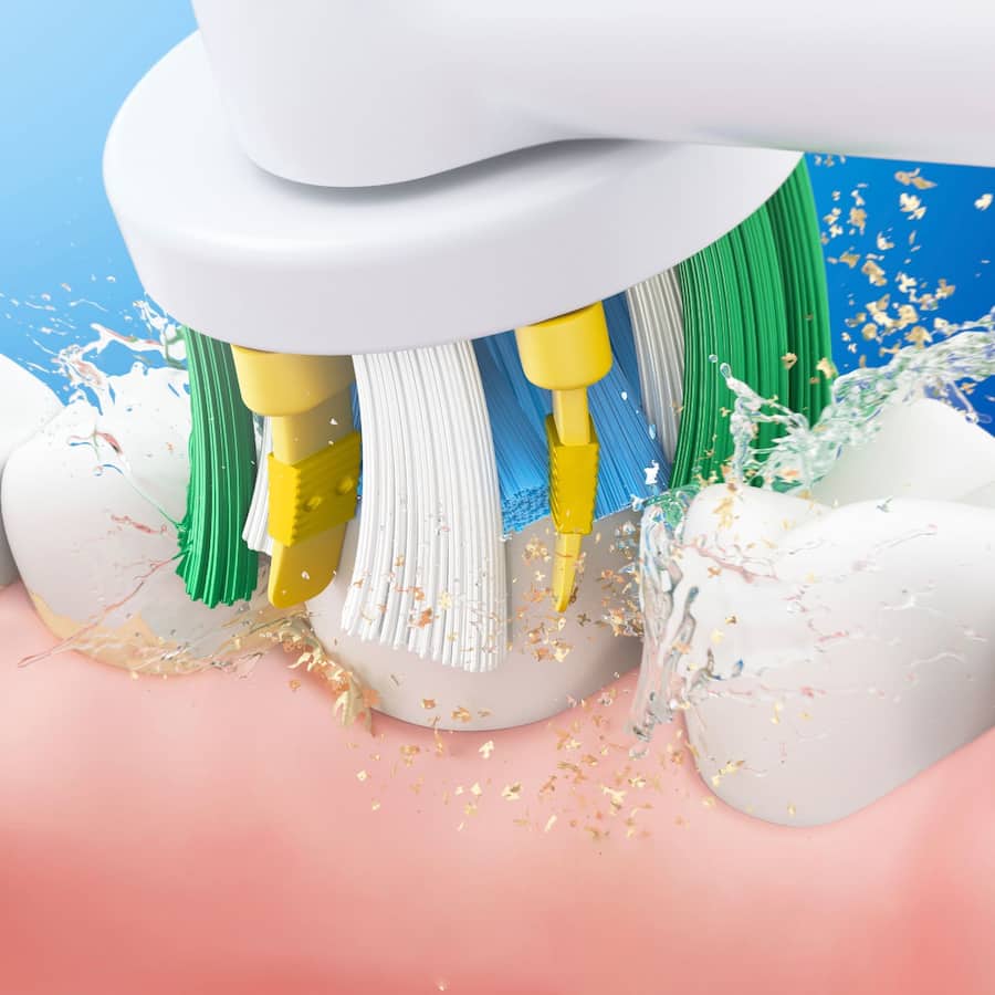 Oral B Replacement Brush Heads Floss Action Deep Clean 4pack