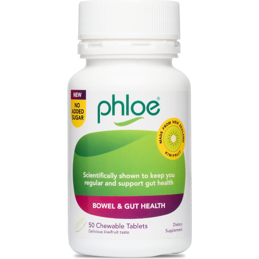 Phloe Chewable Tablets Bowel & Gut Health Sugar Free 50pack