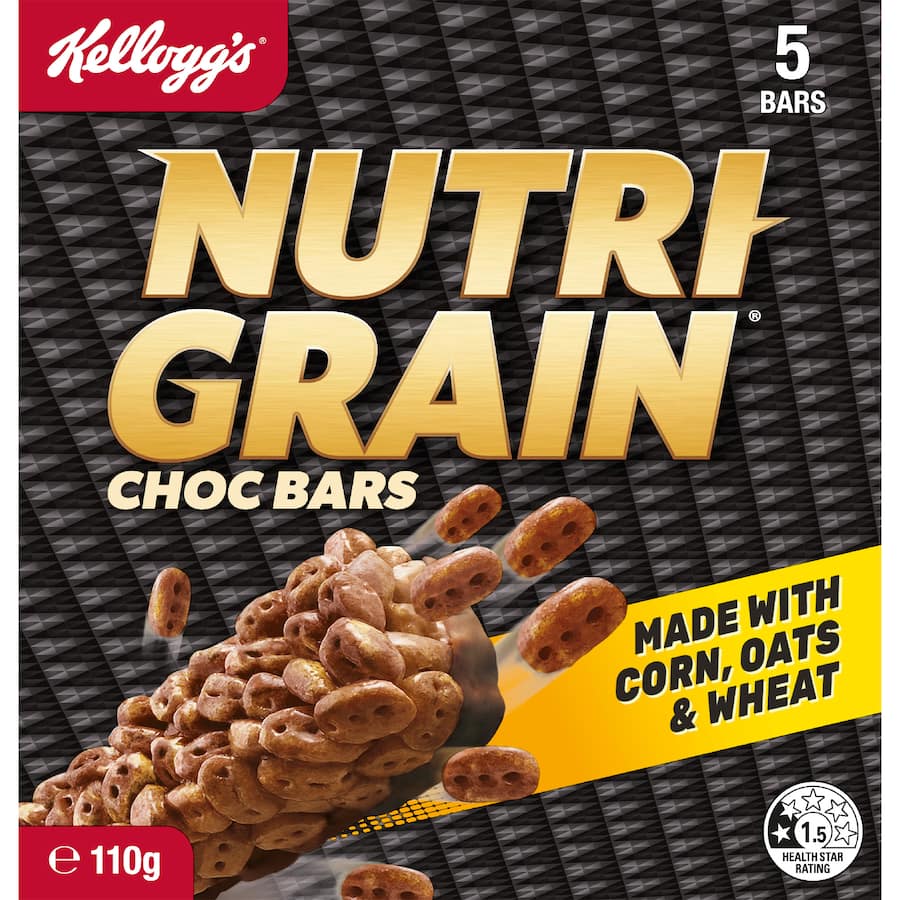 Kelloggs Cereal Bars Nutri Grain Chocolate Malt 110g