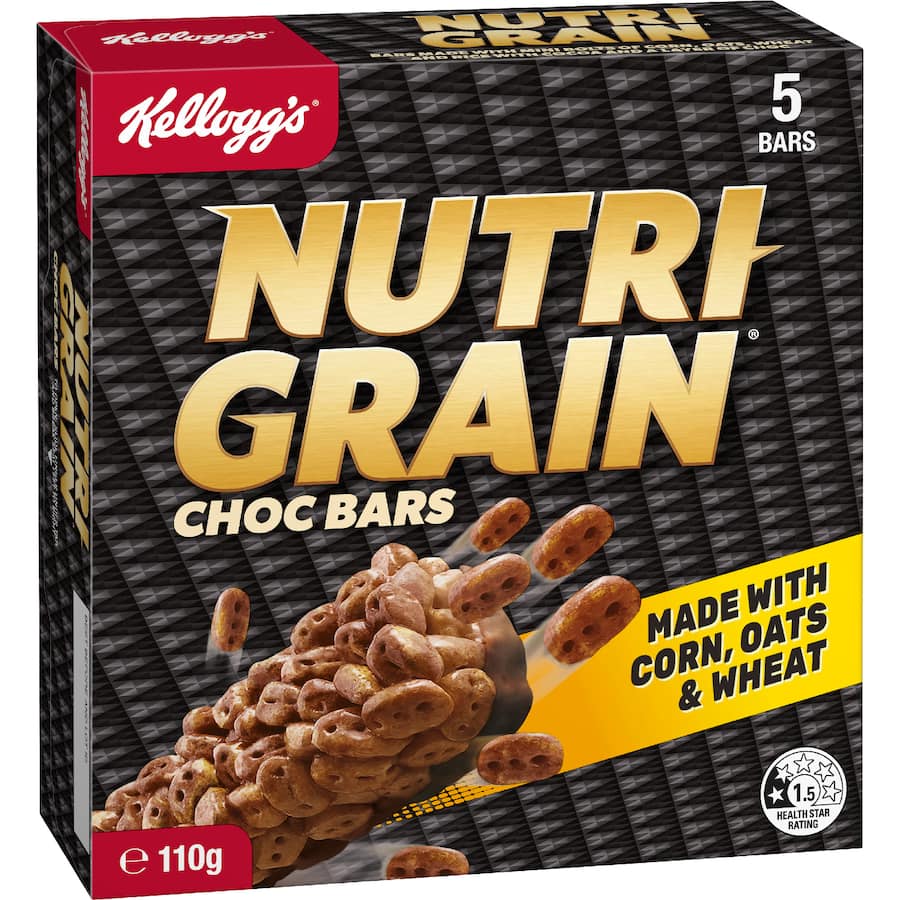 Kelloggs Cereal Bars Nutri Grain Chocolate Malt 110g