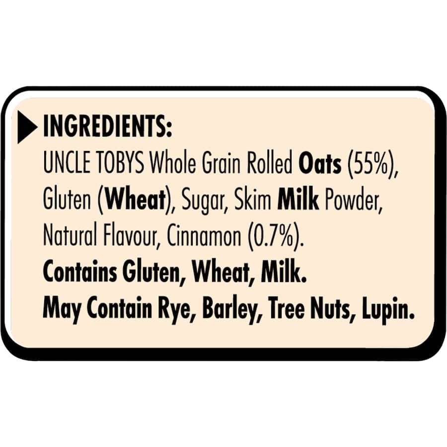 Uncle Tobys Oats Protein Quick Sachets Cinnamon Scroll 8 pack 280g