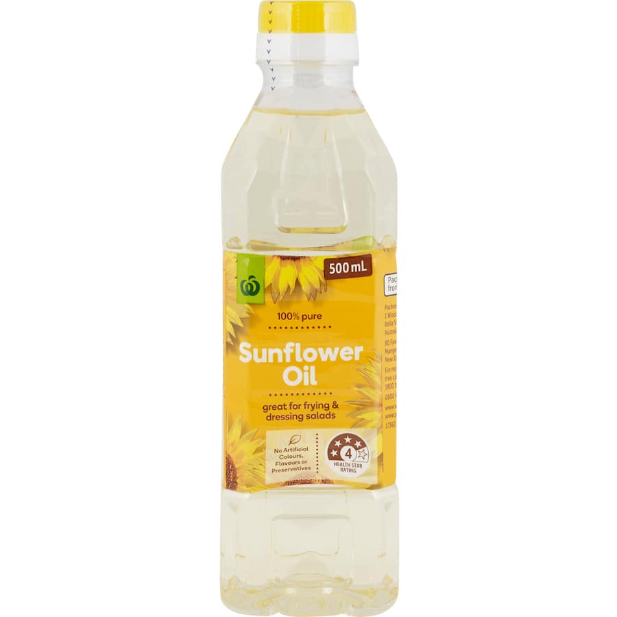 Woolworths Sunflower Oil 500mL