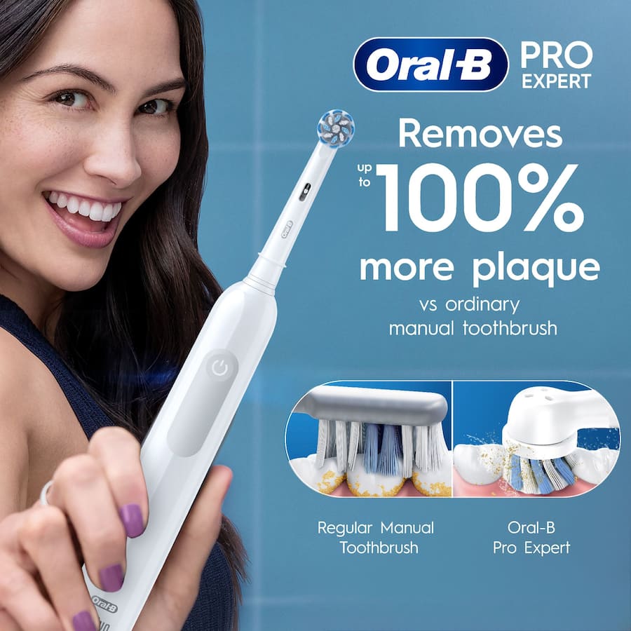 Oral B Pro Expert Electric Toothbrush Deep Clean White
