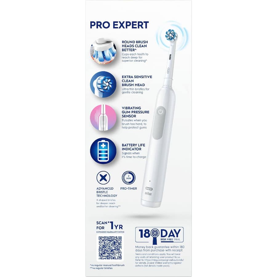 Oral B Pro Expert Electric Toothbrush Deep Clean White