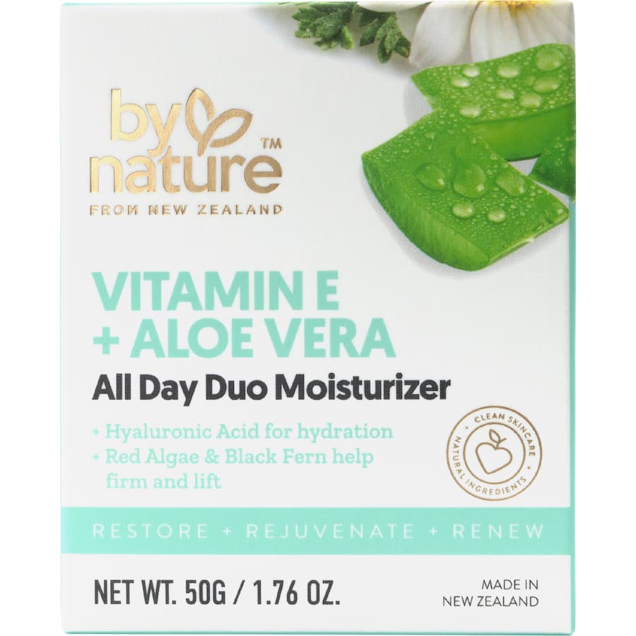 By Nature Moisturiser Vitamin E + Aloe Vera 50g