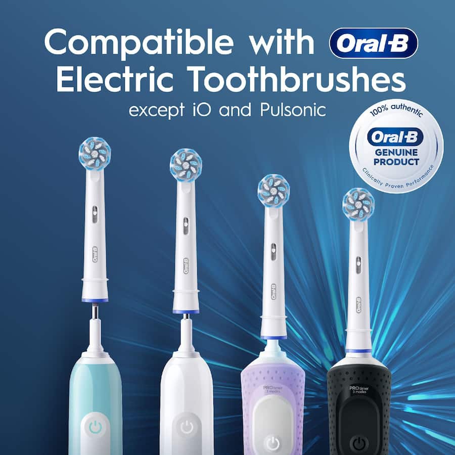 Oral B Replacement Brush Heads Sensitive Clean 8pack