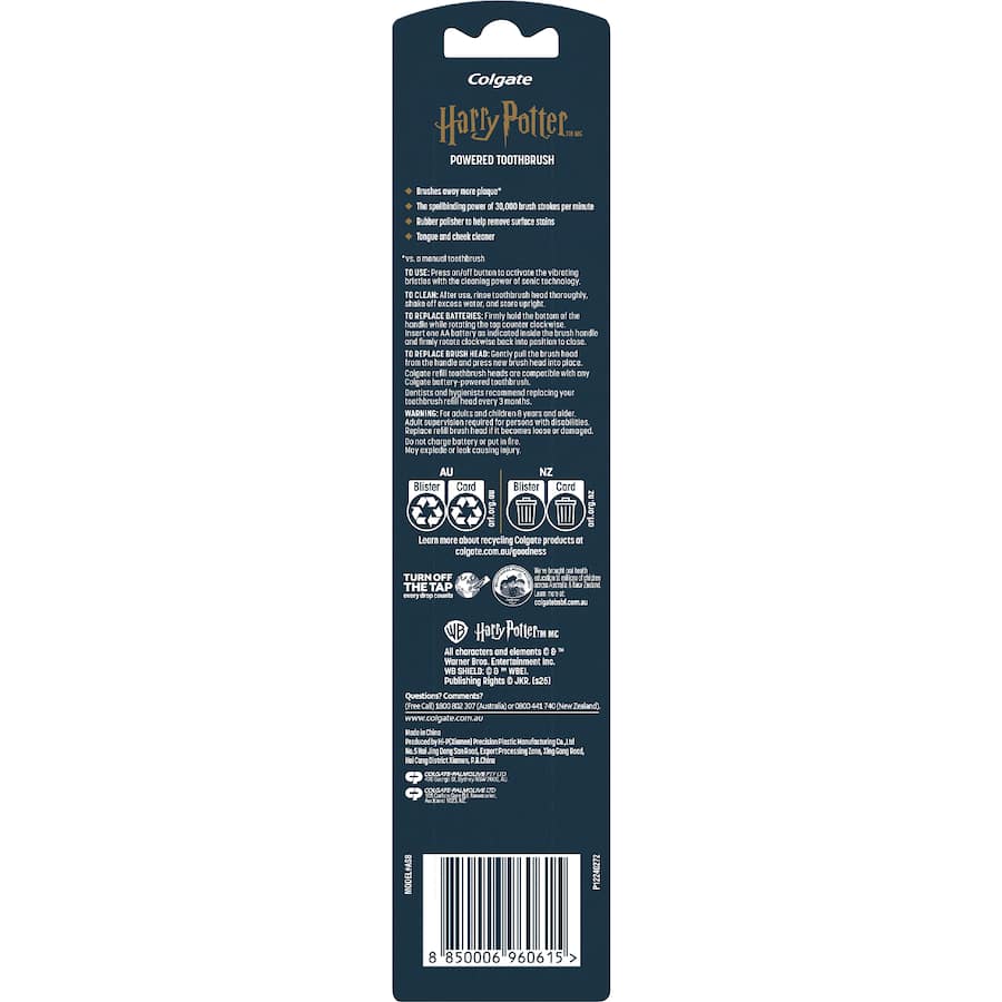 Colgate Adults Electric Toothbrush Harry Potter