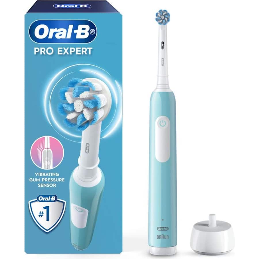 Oral B Pro Expert Electric Toothbrush Deep Clean Turquoise