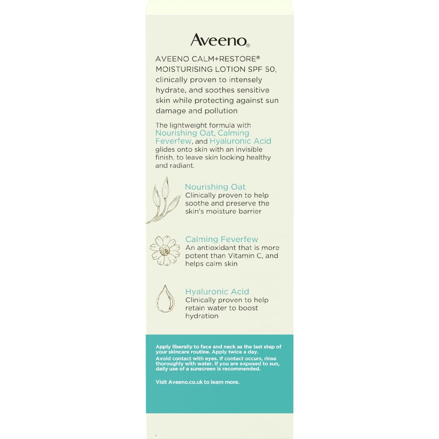 Aveeno Calm & Restore Lotion Spf50 50mL