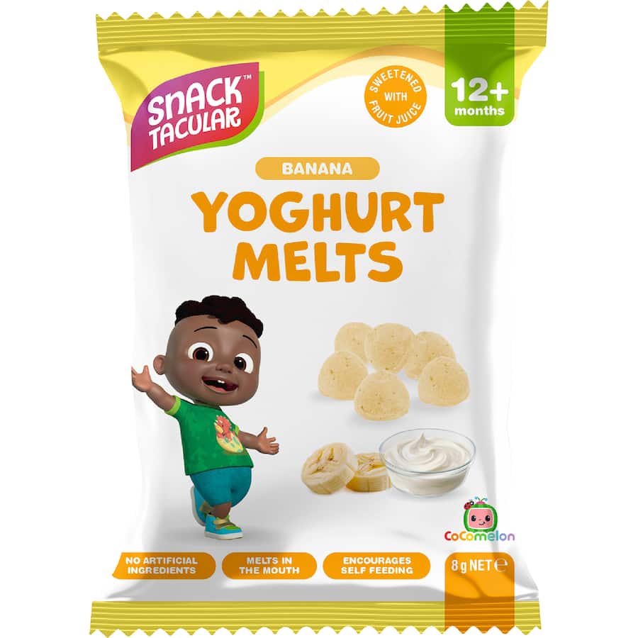 Snacktacular Baby Snacks Yoghurt Melts Banana 8g