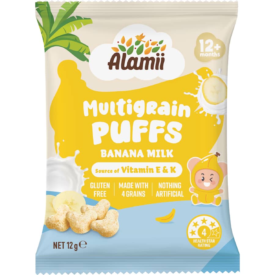 Alamii Multigrain Puffs Banana Milk 12g