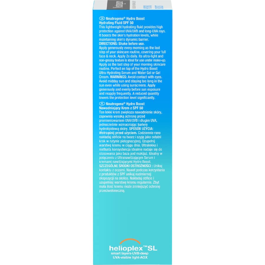 Neutrogena Hydroboost Facial Cream Hydrating Fluid Spf50+ 50mL