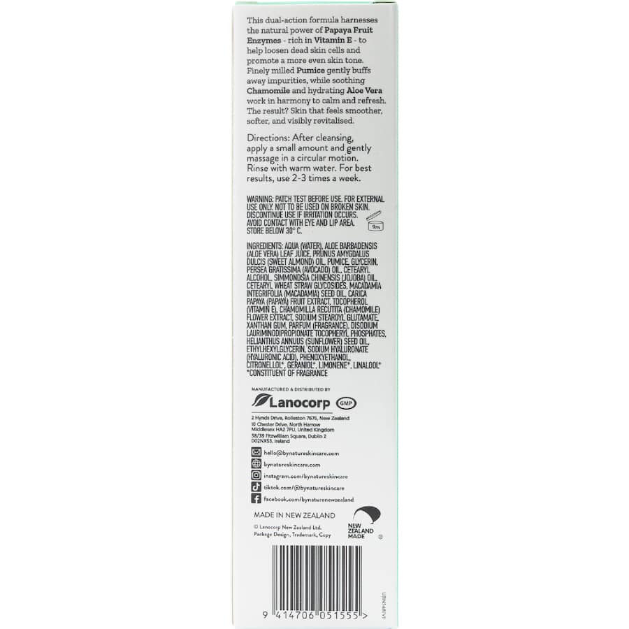 By Nature Exfoliator Vitamin E + Aloe Vera 2in1 75g