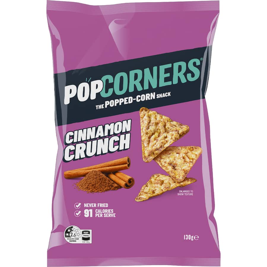 Popcorners Corn Snacks Cinnamon Crunch 130g