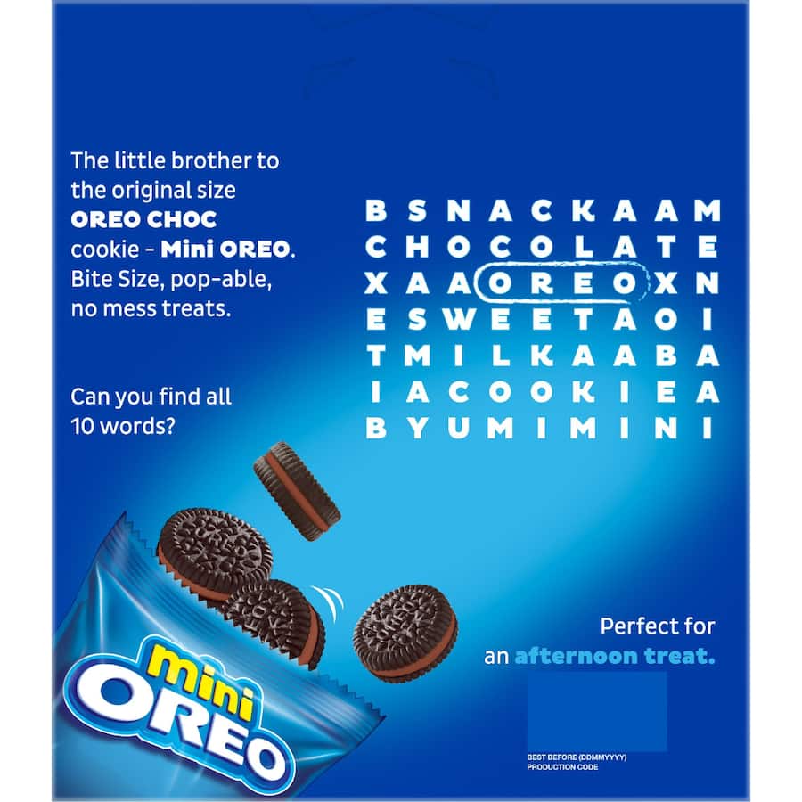 Oreo Biscuits Chocolate Mini Multipack 10 pack 204g