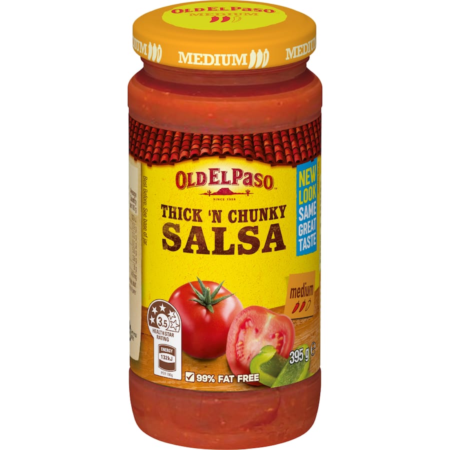 Old El Paso Salsa Thick 'N Chunky Medium 395g