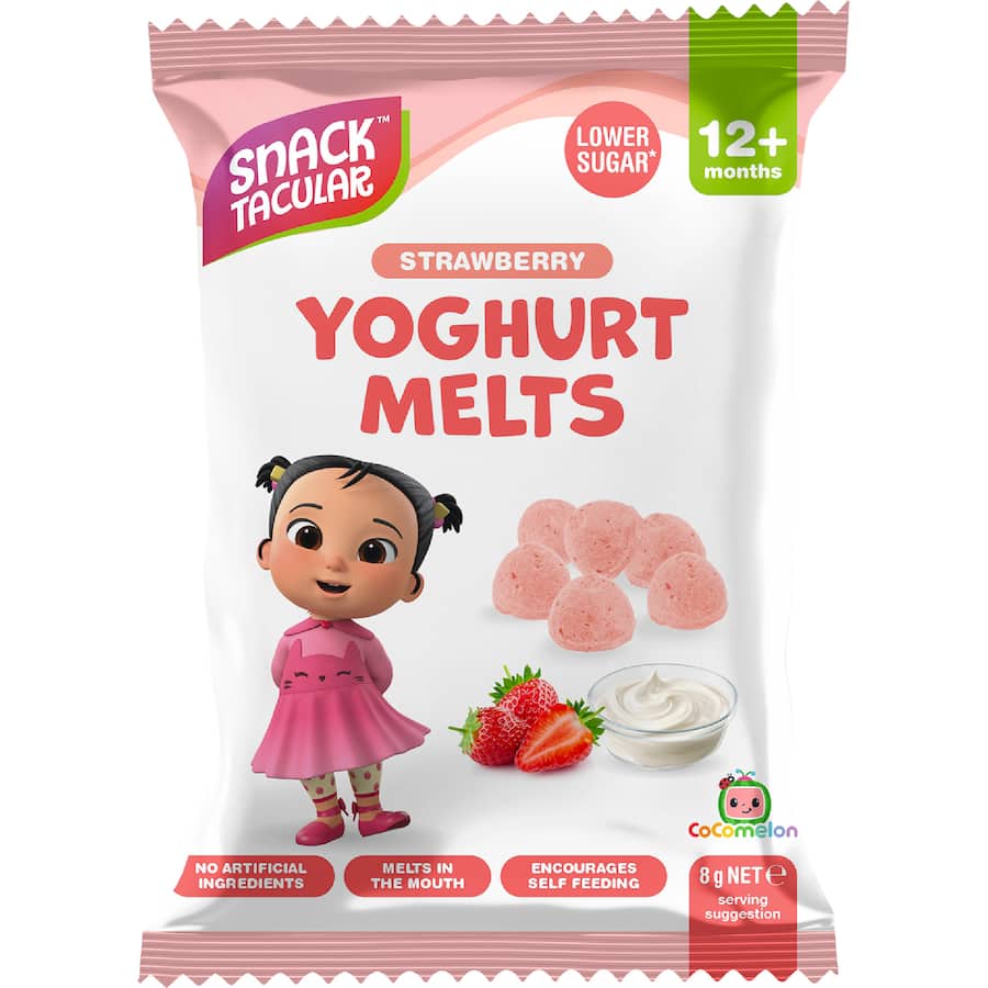 Snacktacular Baby Snacks Yoghurt Melts Strawberry 8g