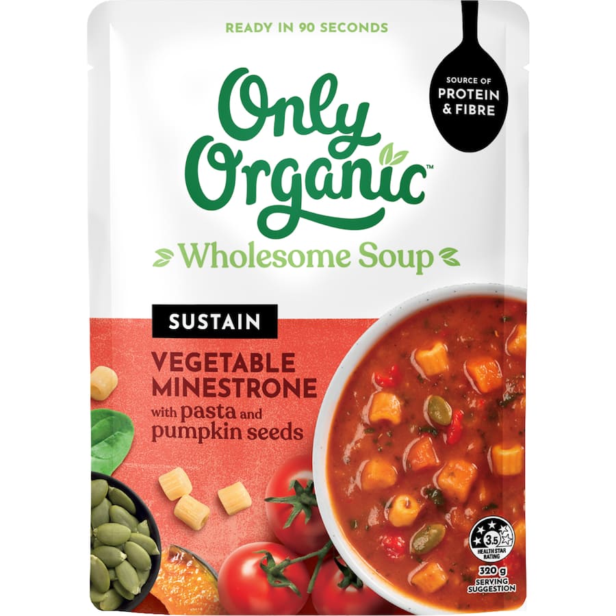 Only Organic Soup Sustain Minestrone 320g