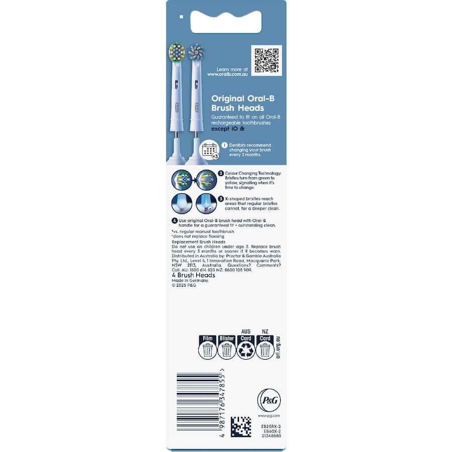 Oral B Replacement Brush Heads Variety 4pack