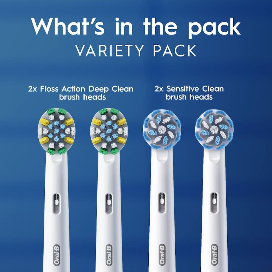 Oral B Replacement Brush Heads Variety 4pack