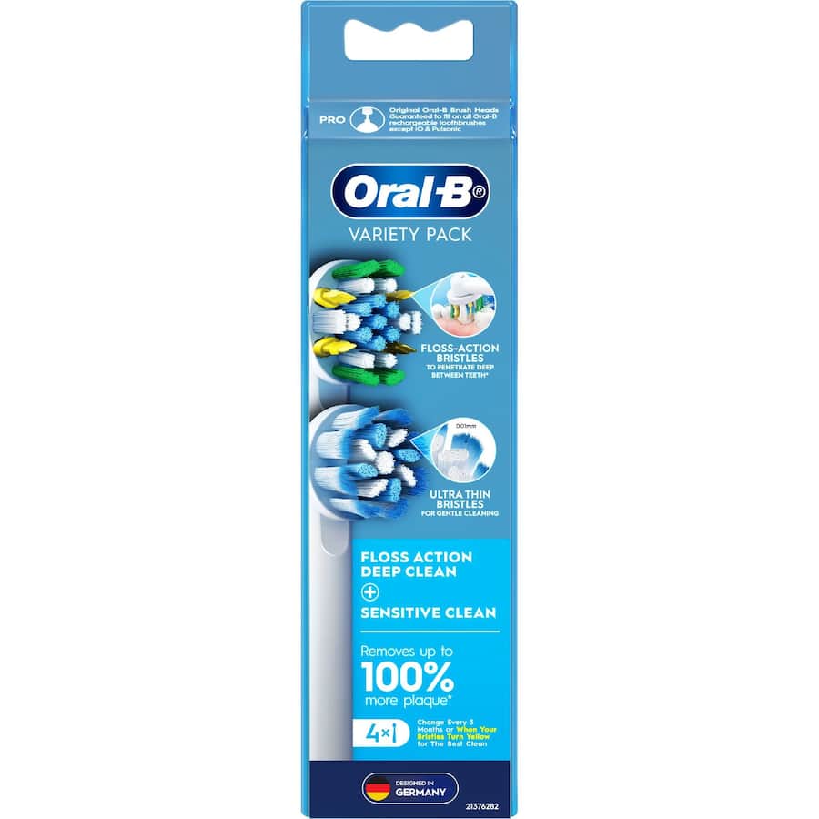 Oral B Replacement Brush Heads Variety 4pack