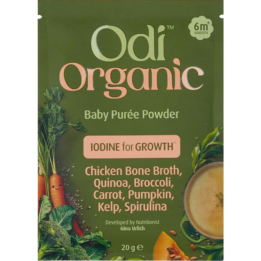 Odi Organic Baby Food Puree Powder Broccoli 20g
