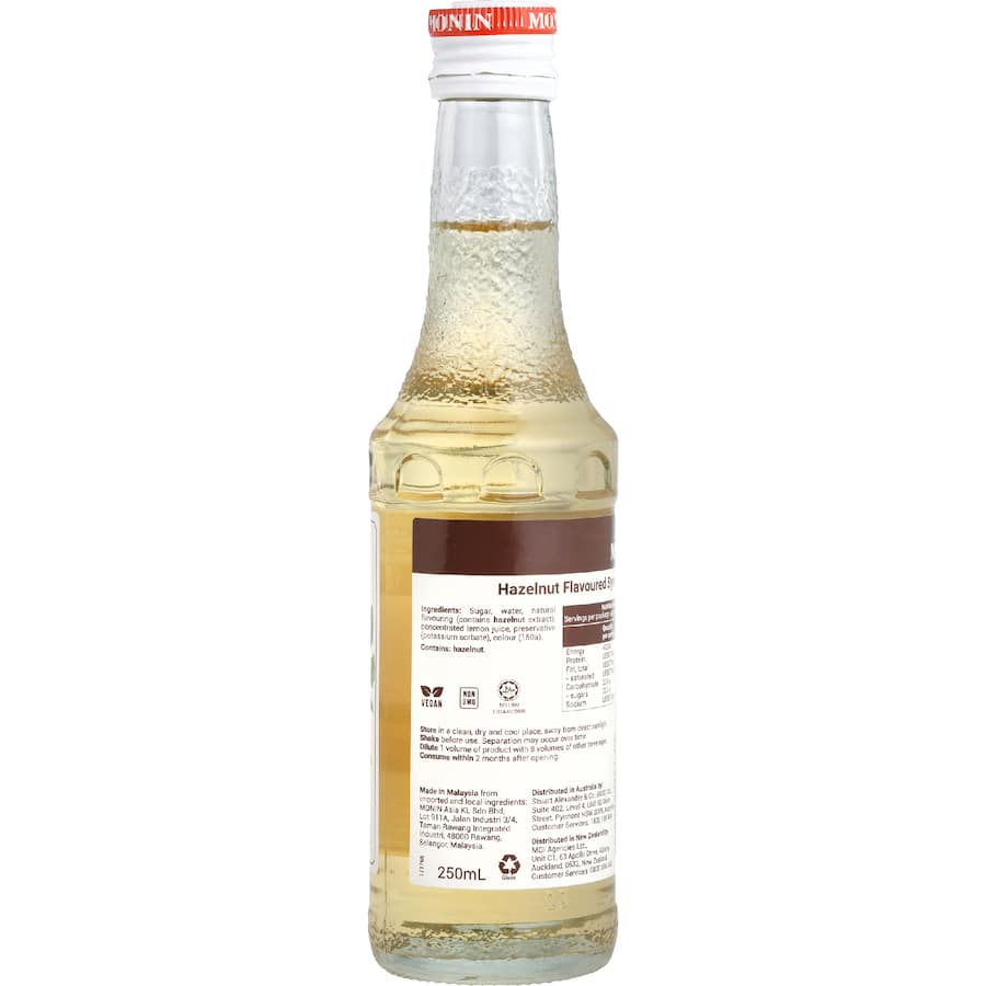 Monin Coffee Syrup Hazelnut 250mL