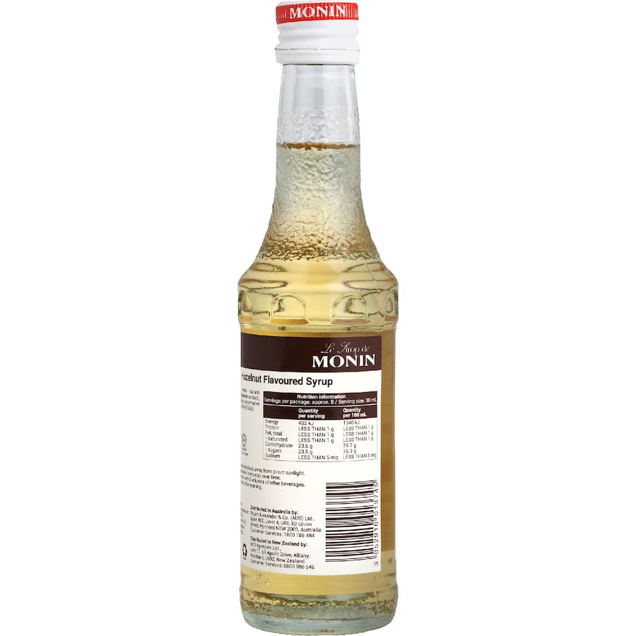 Monin Coffee Syrup Hazelnut 250mL