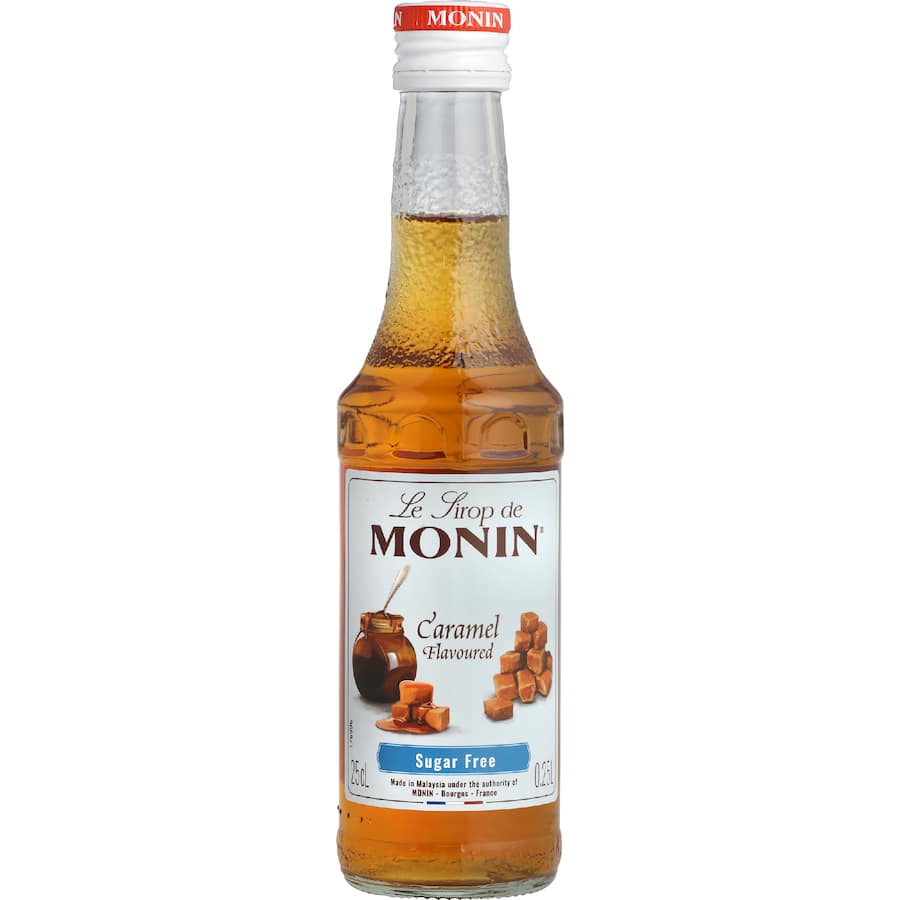 Monin Coffee Syrup Low Sugar Caramel 250mL