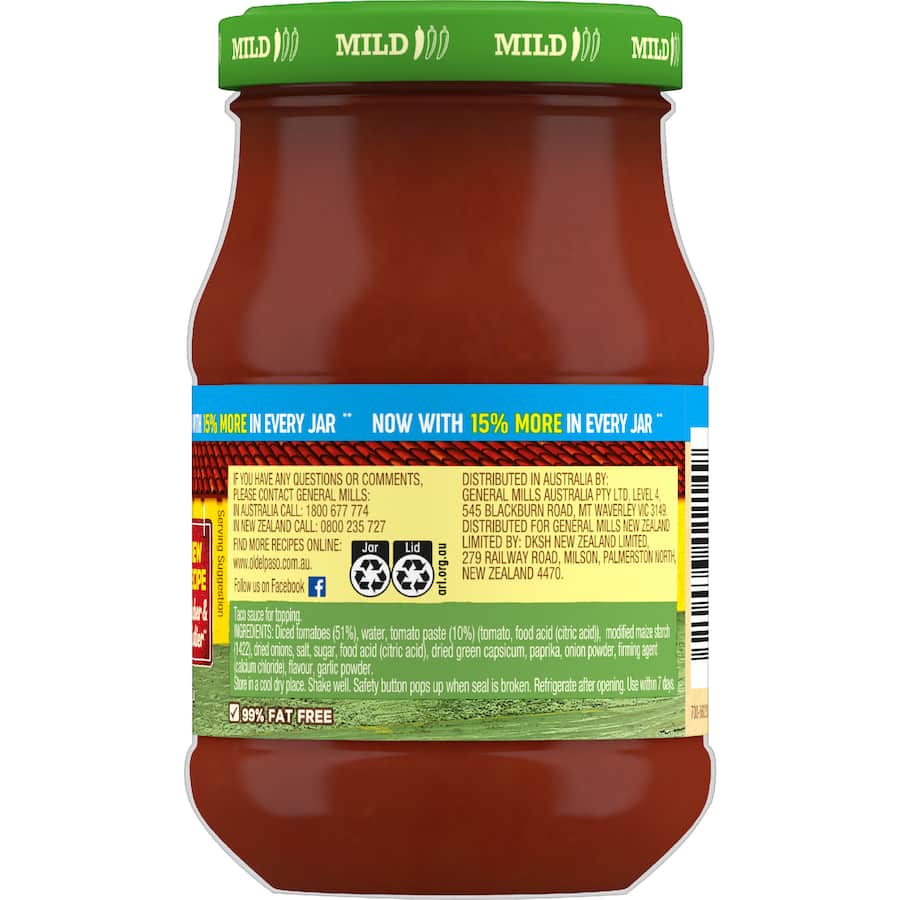 Old El Paso Taco Sauce Mild 235g