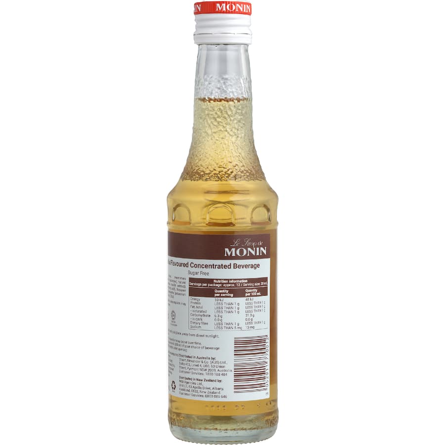 Monin Coffee Syrup Low Sugar Vanilla 250mL