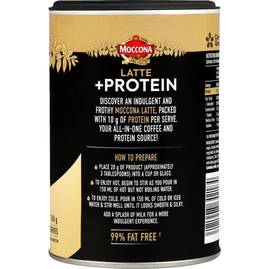 Moccona Protein Instant Coffee Classic Latte 160g