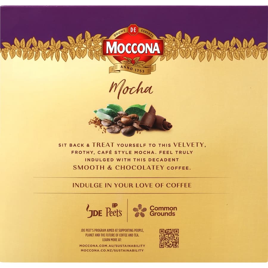 Moccona Coffee Sachets Velvety Mocha 20pack