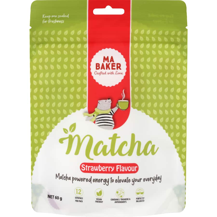 Ma Baker Matcha Powder Strawberry 60g