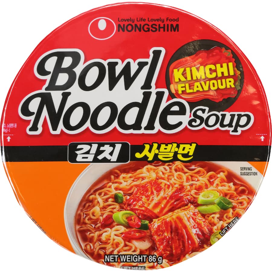 Nong Shim Noodle Bowl Soup Kimchi 86g