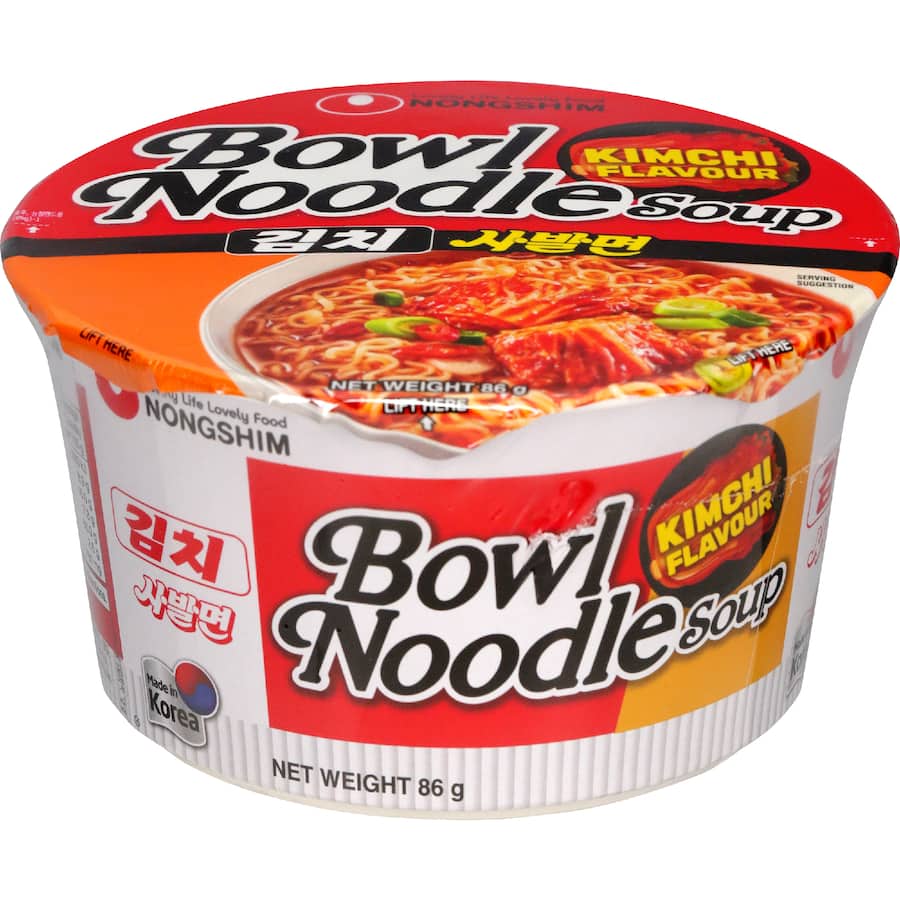 Nong Shim Noodle Bowl Soup Kimchi 86g
