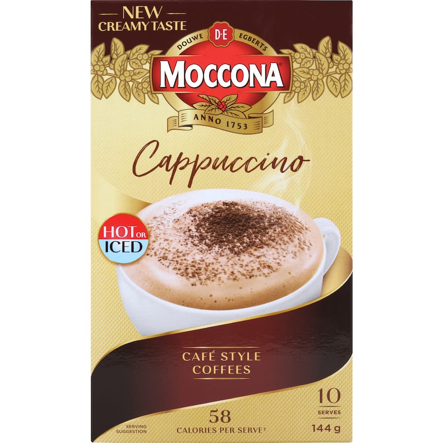 Moccona Coffee Sachets Cappuccino 10pack