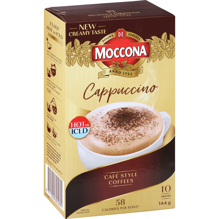 Moccona Coffee Sachets Cappuccino 10pack
