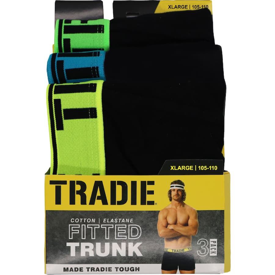Tradie Trunks Mens Xl 3pack