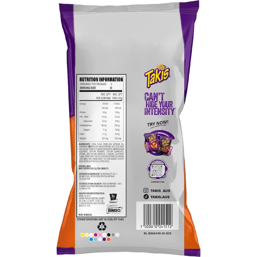 Takis Chips Intense Nacho 85g
